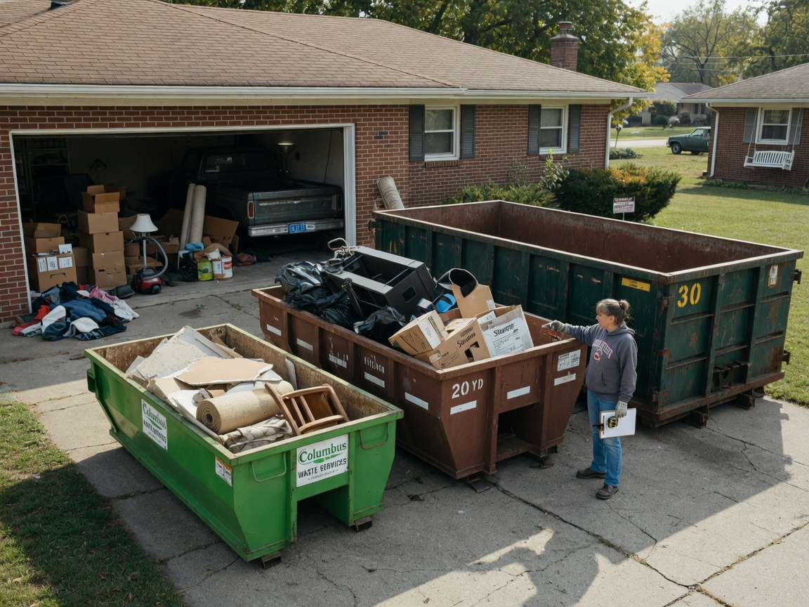 How to Choose the Right Dumpster Size for a Columbus Home Cleanout
